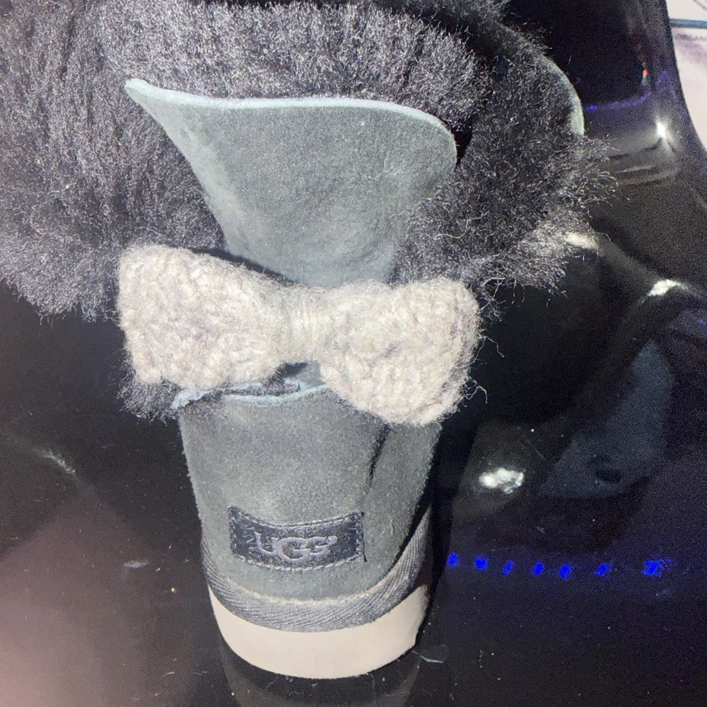 UGG Black Fuzzy Boots